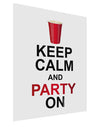 Keep Calm - Party Beer Matte Poster Print Portrait - Choose Size-Poster Print-TooLoud-11x17"-Davson Sales