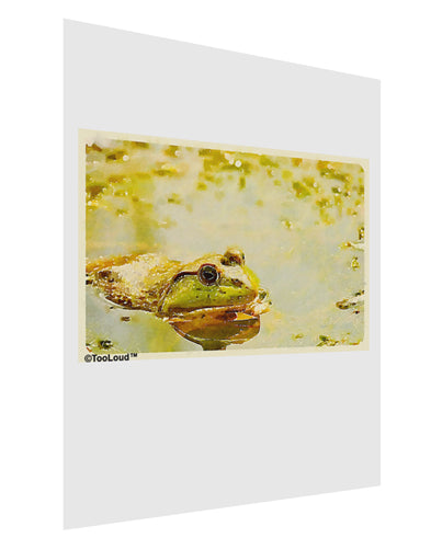 Bullfrog In Watercolor Matte Poster Print Portrait - Choose Size by TooLoud-Poster Print-TooLoud-11x17"-Davson Sales