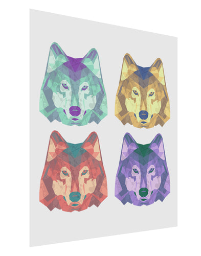 Geometric Wolf Head Pop Art Matte Poster Print Portrait - Choose Size by TooLoud-Poster Print-TooLoud-11x17"-Davson Sales