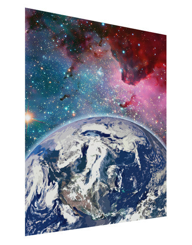 Fantasy Galactic Earth All Over Matte Poster Print Portrait - Choose Size by TooLoud-Poster Print-TooLoud-11x17"-Davson Sales