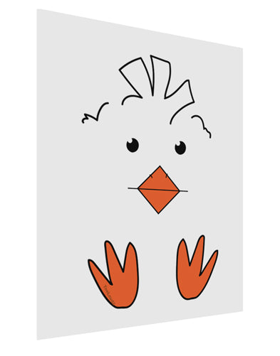 Cute Easter Chick Face Matte Poster Print Portrait - 11x17 Inch-Poster-TooLoud-Davson Sales
