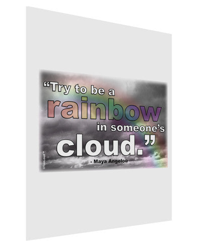 Rainbow in Cloud M Angelou Matte Poster Print Portrait - Choose Size by TooLoud-Poster Print-TooLoud-11x17"-Davson Sales