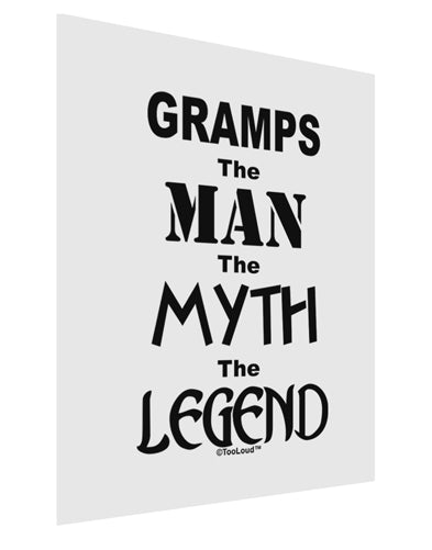 Gramps The Man The Myth The Legend Matte Poster Print Portrait - Choose Size by TooLoud-TooLoud-11x17"-Davson Sales