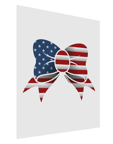 Patriotic Bow Matte Poster Print Portrait - Choose Size-Poster Print-TooLoud-11x17"-Davson Sales