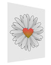 Pretty Daisy Heart Matte Poster Print Portrait - Choose Size-Poster Print-TooLoud-11x17"-Davson Sales