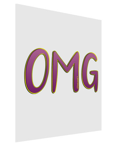 OMG Matte Poster Print Portrait - Choose Size by TooLoud-Poster Print-TooLoud-11x17"-Davson Sales