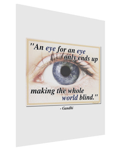 Eye For An Eye Gandhi Matte Poster Print Portrait - Choose Size by TooLoud-Poster Print-TooLoud-11x17"-Davson Sales