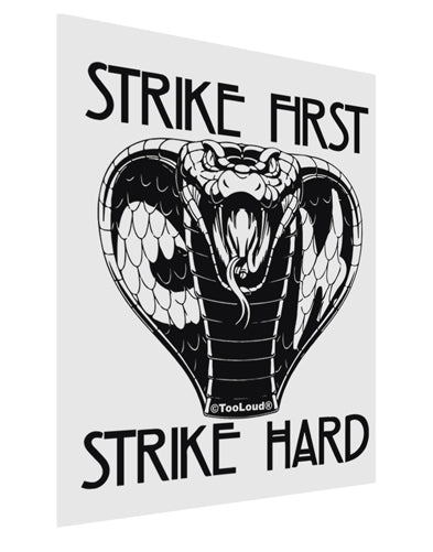Strike First Strike Hard Cobra Matte Poster Print Portrait - 11x17 Inch-Poster-TooLoud-Davson Sales