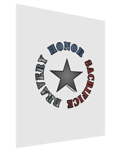 Honor Sacrifice Bravery Matte Poster Print Portrait - Choose Size by TooLoud-Poster Print-TooLoud-11x17"-Davson Sales