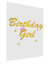 Birthday Girl Text Matte Poster Print Portrait - Choose Size by TooLoud