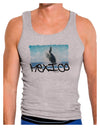 Mexico - Whale Watching Cut-out Mens Ribbed Tank Top-Mens Ribbed Tank Top-TooLoud-Heather-Gray-Small-Davson Sales