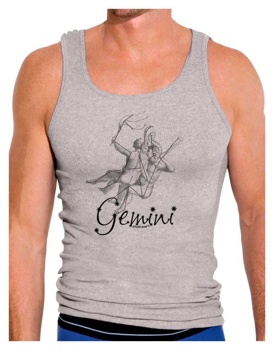 Gemini Constellation Mens Ribbed Tank Top-Mens Ribbed Tank Top-TooLoud-White-Small-Davson Sales