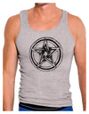 Pentacle Magick Witchcraft Star Mens Ribbed Tank Top-Mens Ribbed Tank Top-TooLoud-Heather-Gray-Small-Davson Sales