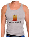 Are You A Virgin - Black Flame Candle Mens Ribbed Tank Top by TooLoud-Mens Ribbed Tank Top-TooLoud-Heather-Gray-Small-Davson Sales
