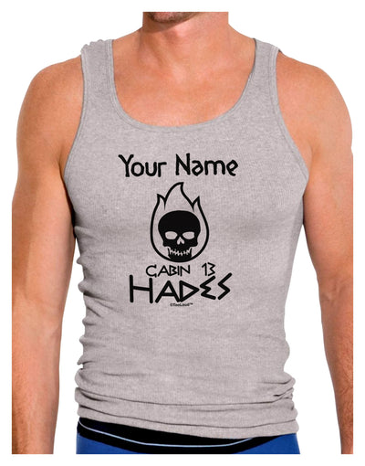 Personalized Cabin 13 Hades Mens Ribbed Tank Top-Mens Ribbed Tank Top-TooLoud-Heather-Gray-Small-Davson Sales