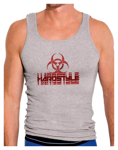 Hardstyle Biohazard Mens Ribbed Tank Top-Mens Ribbed Tank Top-TooLoud-Heather-Gray-Small-Davson Sales