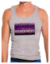 We're All Just Wanderers Mens Ribbed Tank Top-Mens Ribbed Tank Top-TooLoud-Heather-Gray-Small-Davson Sales