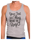 Personalized Bachelorette Party - Last Fling Before the Ring Mens Ribbed Tank Top-Mens Ribbed Tank Top-TooLoud-Heather-Gray-Small-Davson Sales