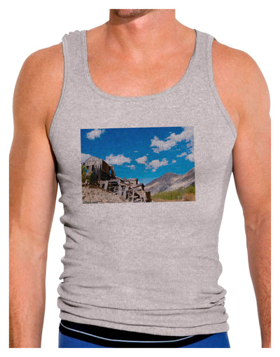 Colorado Landscape Ruins Mens Ribbed Tank Top-Mens Ribbed Tank Top-TooLoud-Heather-Gray-Small-Davson Sales