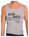 Love Isn't Love Until You Give It Away Mens Ribbed Tank Top-Mens Ribbed Tank Top-TooLoud-Heather-Gray-Small-Davson Sales