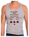 Pixel Heart Invaders Design Mens Ribbed Tank Top-Mens Ribbed Tank Top-TooLoud-Heather-Gray-Small-Davson Sales