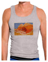 Desert Landscape Watercolor Mens Ribbed Tank Top-Mens Ribbed Tank Top-TooLoud-Heather-Gray-Small-Davson Sales