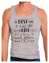 The Best Thing to Hold Onto in Life is Each Other - Distressed Mens Ribbed Tank Top-Mens Ribbed Tank Top-TooLoud-Heather-Gray-Small-Davson Sales