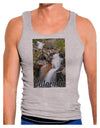 Colorado Waterfall Scene Text Mens Ribbed Tank Top-Mens Ribbed Tank Top-TooLoud-Heather-Gray-Small-Davson Sales