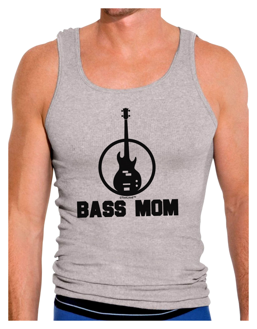 Bass Mom - Mother's Day Design Mens Ribbed Tank Top-Mens Ribbed Tank Top-TooLoud-White-Small-Davson Sales