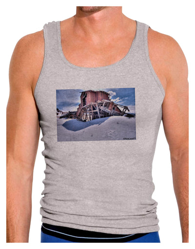 Victor Mines Colorado Mens Ribbed Tank Top-Mens Ribbed Tank Top-TooLoud-Heather-Gray-Small-Davson Sales