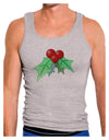 Holly Watercolor Mens Ribbed Tank Top-Mens Ribbed Tank Top-TooLoud-Heather-Gray-Small-Davson Sales