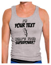 Personalized I'm -Customizable- What's Your Superpower Mens Ribbed Tank Top-Mens Ribbed Tank Top-TooLoud-Heather-Gray-Small-Davson Sales
