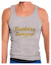 Birthday Entourage Text Mens Ribbed Tank Top by TooLoud-Mens Ribbed Tank Top-TooLoud-Heather-Gray-Small-Davson Sales