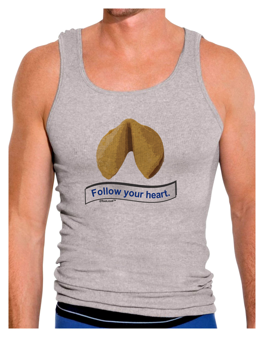 Follow Your Heart Fortune Mens Ribbed Tank Top-Mens Ribbed Tank Top-TooLoud-White-Small-Davson Sales