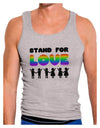 Stand For Love Rainbow Mens Ribbed Tank Top-Mens Ribbed Tank Top-TooLoud-Heather-Gray-Small-Davson Sales