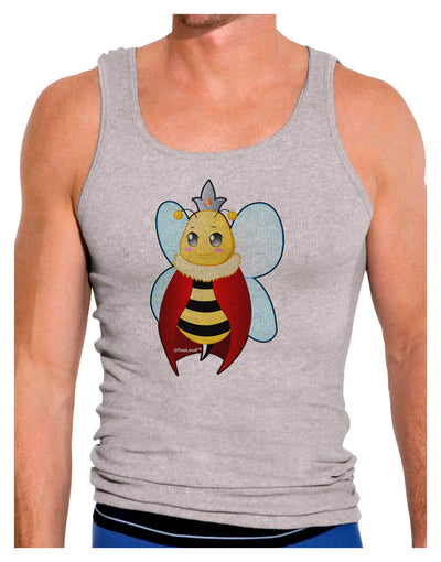 Queen Bee Mothers Day Mens Ribbed Tank Top-Mens Ribbed Tank Top-TooLoud-Heather-Gray-Small-Davson Sales