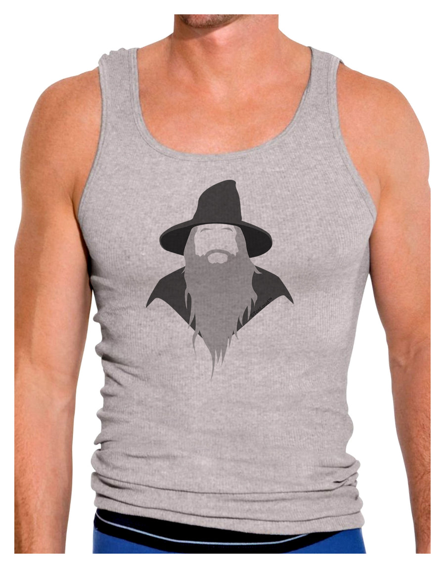 Grey Wizard Mens Ribbed Tank Top-Mens Ribbed Tank Top-TooLoud-White-Small-Davson Sales