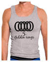 Five Golden Rings Text Mens Ribbed Tank Top-Mens Ribbed Tank Top-TooLoud-Heather-Gray-Small-Davson Sales