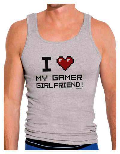 I Heart My Gamer Girlfriend Mens Ribbed Tank Top-Mens Ribbed Tank Top-TooLoud-Heather-Gray-Small-Davson Sales