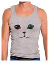 Adorable Space Cat Mens Ribbed Tank Top by-Mens Ribbed Tank Top-TooLoud-Heather-Gray-Small-Davson Sales