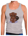 Cute Wet Beaver Mens Ribbed Tank Top-Mens Ribbed Tank Top-TooLoud-Heather-Gray-Small-Davson Sales