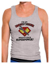 Ironworker - Superpower Mens Ribbed Tank Top-Mens Ribbed Tank Top-TooLoud-Heather-Gray-Small-Davson Sales