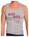 Love Isn't Love Until You Give It Away - Color Mens Ribbed Tank Top-Mens Ribbed Tank Top-TooLoud-Heather-Gray-Small-Davson Sales