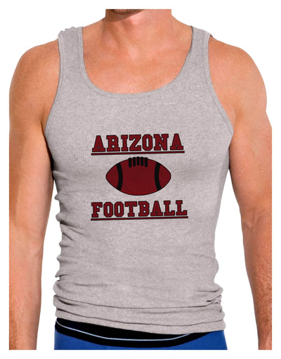 Arizona Football Mens Ribbed Tank Top by TooLoud-Mens Ribbed Tank Top-TooLoud-Heather-Gray-Small-Davson Sales