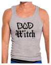 Bad Witch Distressed Mens Ribbed Tank Top-Mens Ribbed Tank Top-TooLoud-Heather-Gray-Small-Davson Sales