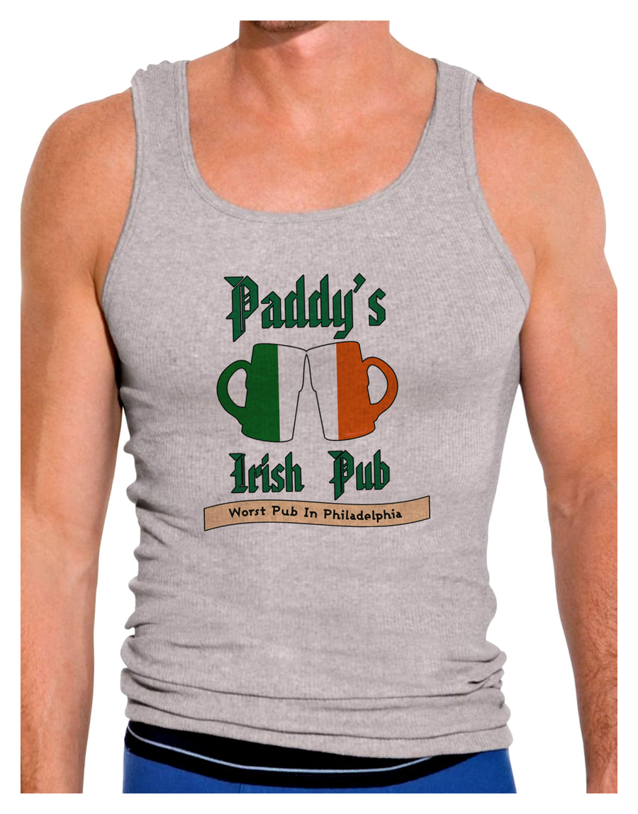 Paddy's Irish Pub Mens Ribbed Tank Top by TooLoud-Mens Ribbed Tank Top-TooLoud-White-Small-Davson Sales
