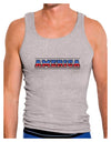 America Stars and Stripes Mens Ribbed Tank Top-Mens Ribbed Tank Top-TooLoud-Heather-Gray-Small-Davson Sales