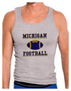 Michigan Football Mens Ribbed Tank Top by TooLoud-Mens Ribbed Tank Top-TooLoud-Heather-Gray-Small-Davson Sales