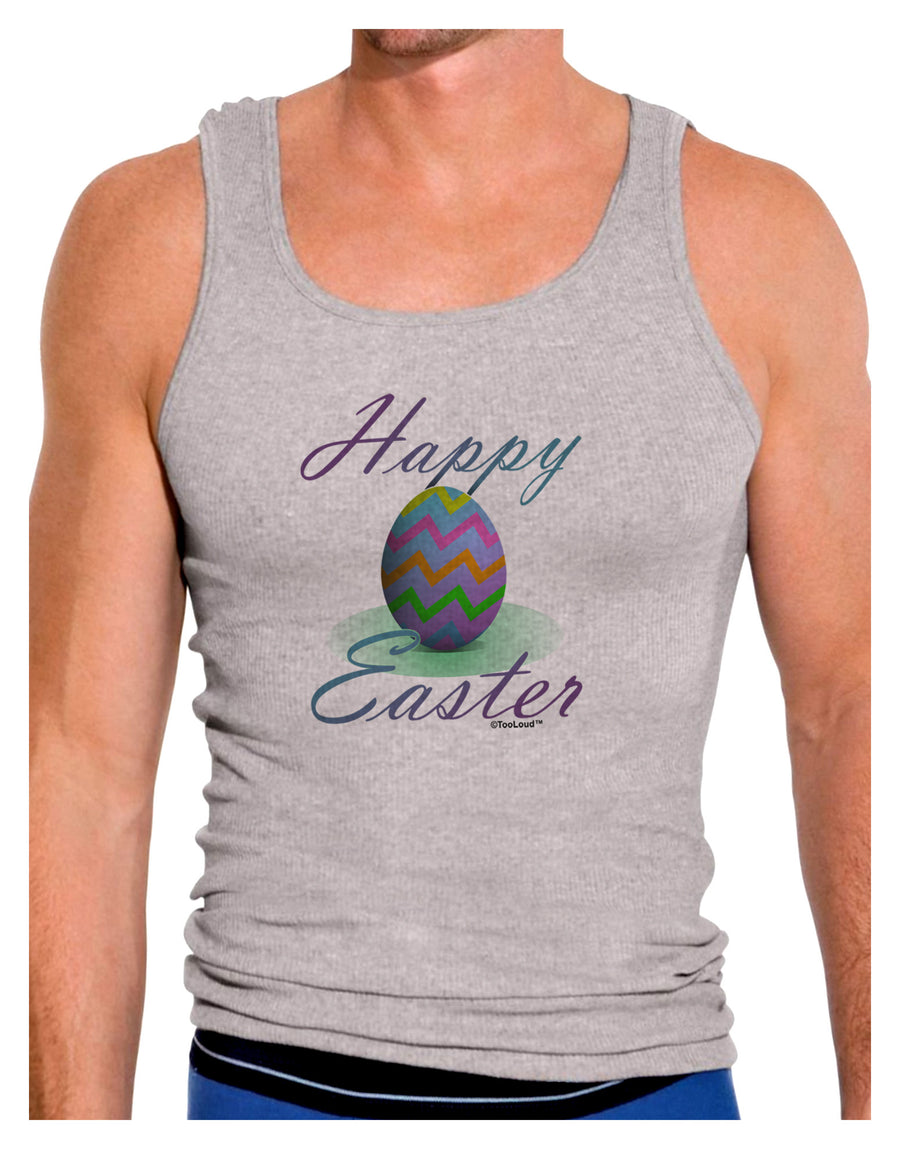 One Happy Easter Egg Mens Ribbed Tank Top-Mens Ribbed Tank Top-TooLoud-White-Small-Davson Sales