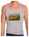 Colorado Forrest Watercolor Mens Ribbed Tank Top-Mens Ribbed Tank Top-TooLoud-Heather-Gray-Small-Davson Sales